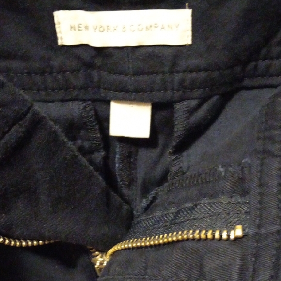 New York & Company Dark Blue High Waist Shorts - Picture 2 of 6